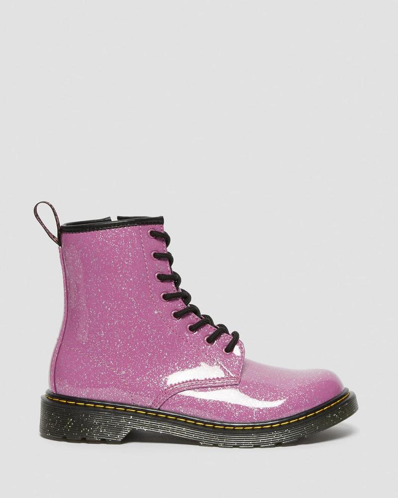 Dr Martens Youth 1460 Glitter Veterlaarzen Kinderen Roze | NL 117MQZ